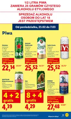 Lidl - gazetka promocyjna Oferta od poniedziałku od poniedziałku 23.02 do środy 25.02 - strona 39