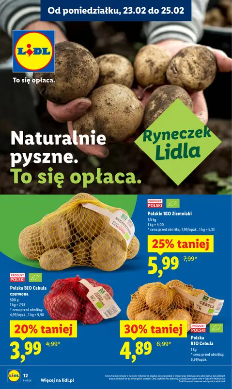 Lidl - gazetka promocyjna Oferta od poniedziałku od poniedziałku 23.02 do środy 25.02 - strona 12