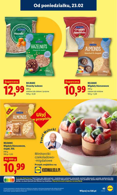 Lidl - gazetka promocyjna Oferta od poniedziałku od poniedziałku 23.02 do środy 25.02 - strona 45
