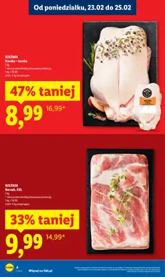 Lidl - gazetka promocyjna Oferta od poniedziałku od poniedziałku 23.02 do środy 25.02 - strona 4