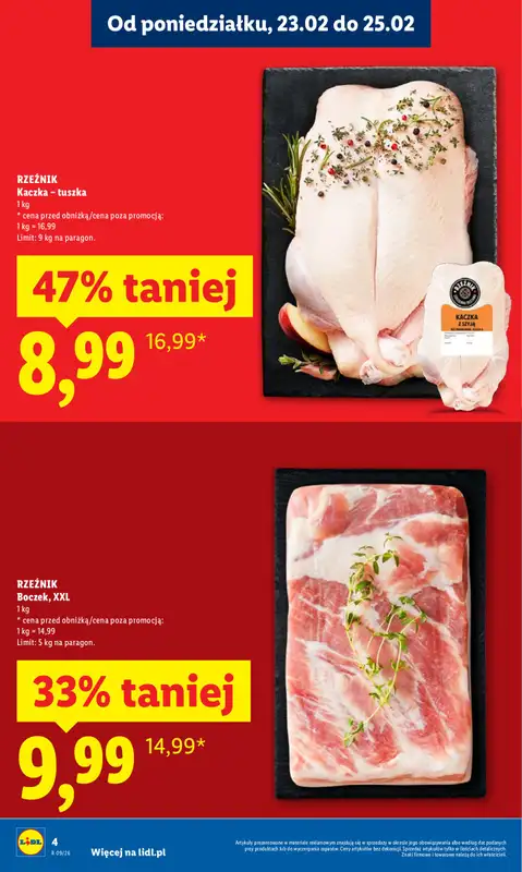 Lidl - gazetka promocyjna Oferta od poniedziałku od poniedziałku 23.02 do środy 25.02 - strona 4