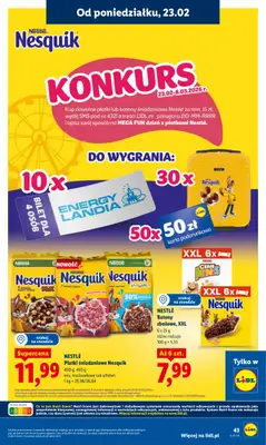 Lidl - gazetka promocyjna Oferta od poniedziałku od poniedziałku 23.02 do środy 25.02 - strona 43