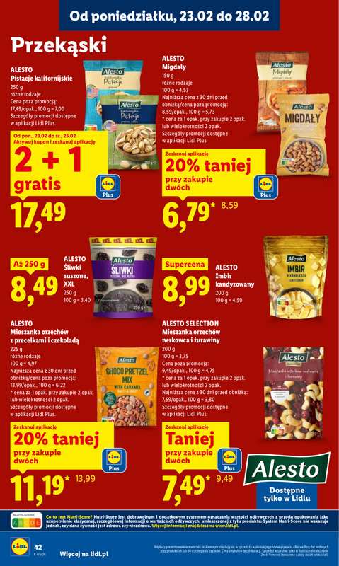 Lidl - gazetka promocyjna Oferta od poniedziałku od poniedziałku 23.02 do środy 25.02 - strona 42