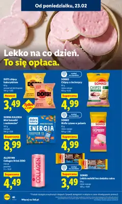 Lidl - gazetka promocyjna Oferta od poniedziałku od poniedziałku 23.02 do środy 25.02 - strona 40