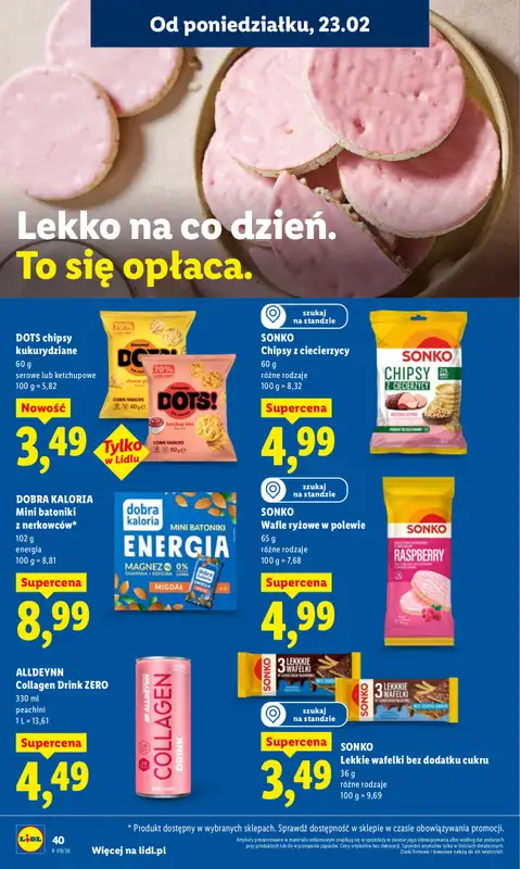 Lidl - gazetka promocyjna Oferta od poniedziałku od poniedziałku 23.02 do środy 25.02 - strona 40