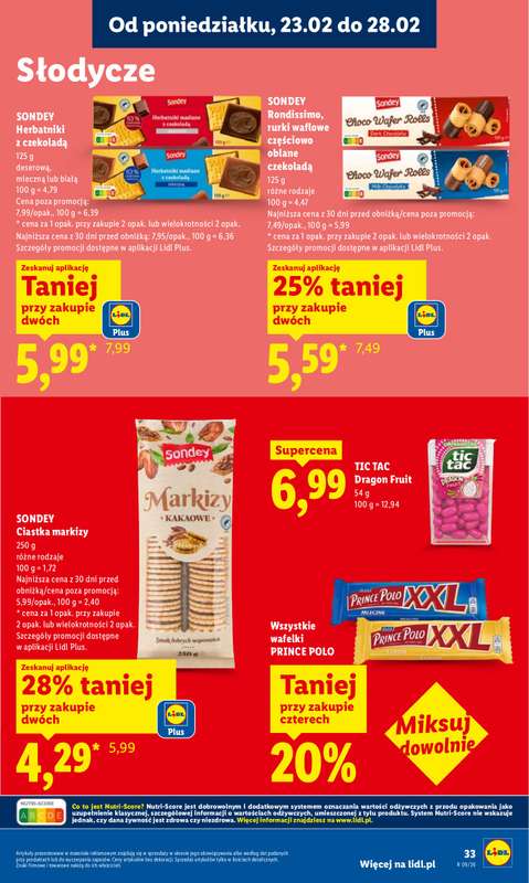Lidl - gazetka promocyjna Oferta od poniedziałku od poniedziałku 23.02 do środy 25.02 - strona 33