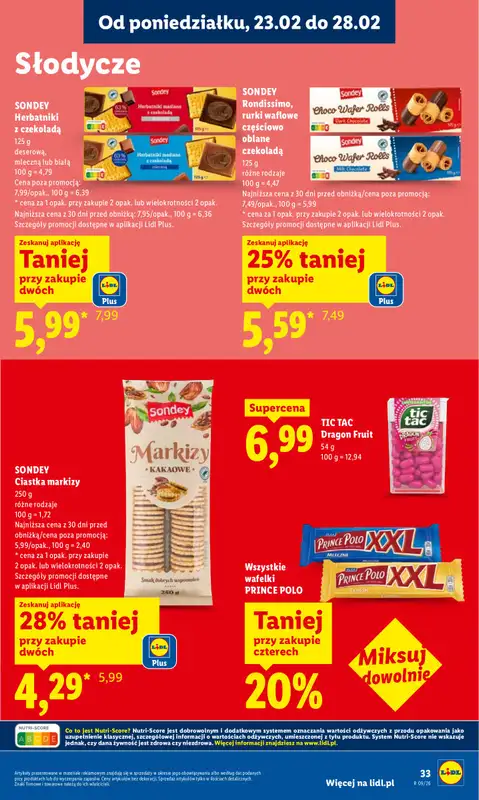 Lidl - gazetka promocyjna Oferta od poniedziałku od poniedziałku 23.02 do środy 25.02 - strona 33
