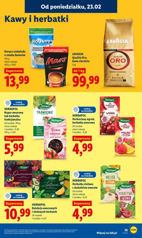 Lidl - gazetka promocyjna Oferta od poniedziałku od poniedziałku 23.02 do środy 25.02 - strona 35