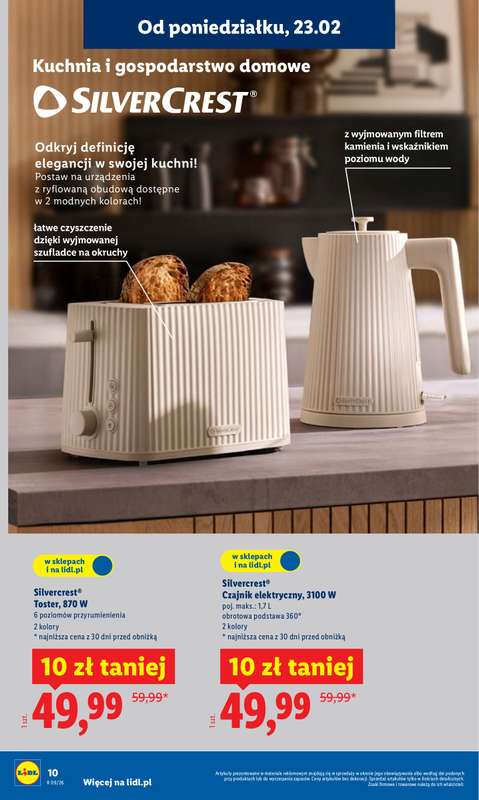 Lidl - gazetka promocyjna Oferta od poniedziałku od poniedziałku 23.02 do środy 25.02 - strona 10