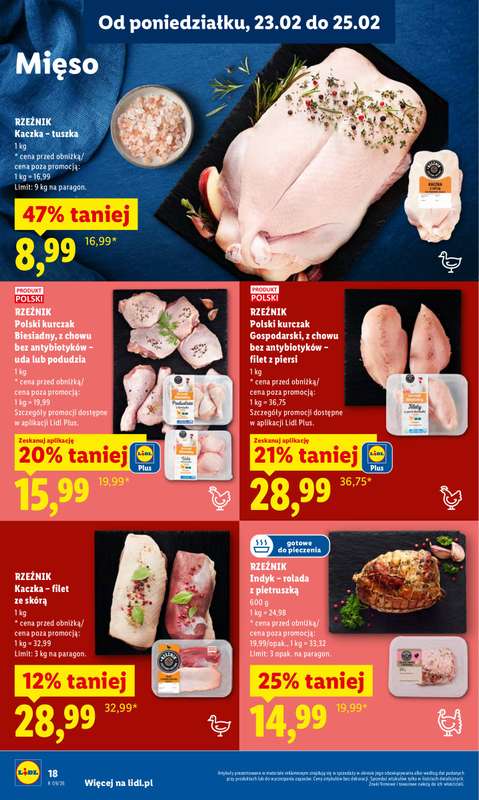 Lidl - gazetka promocyjna Oferta od poniedziałku od poniedziałku 23.02 do środy 25.02 - strona 18