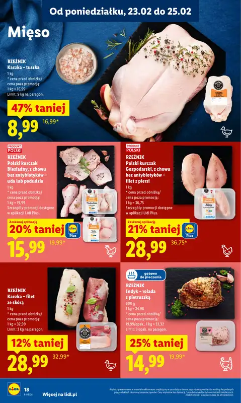 Lidl - gazetka promocyjna Oferta od poniedziałku od poniedziałku 23.02 do środy 25.02 - strona 18