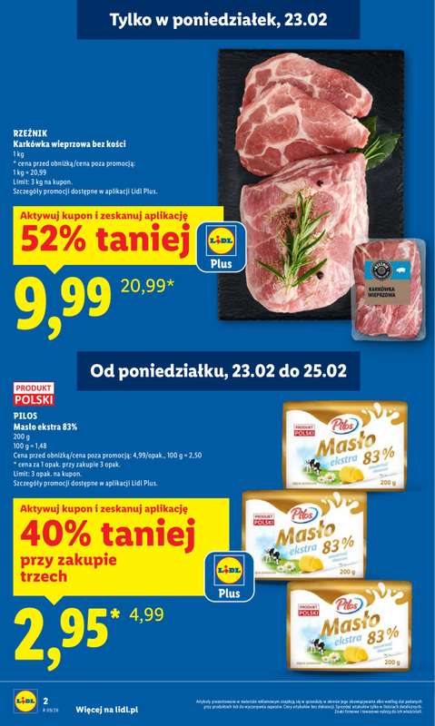 Lidl - gazetka promocyjna Oferta od poniedziałku od poniedziałku 23.02 do środy 25.02 - strona 2