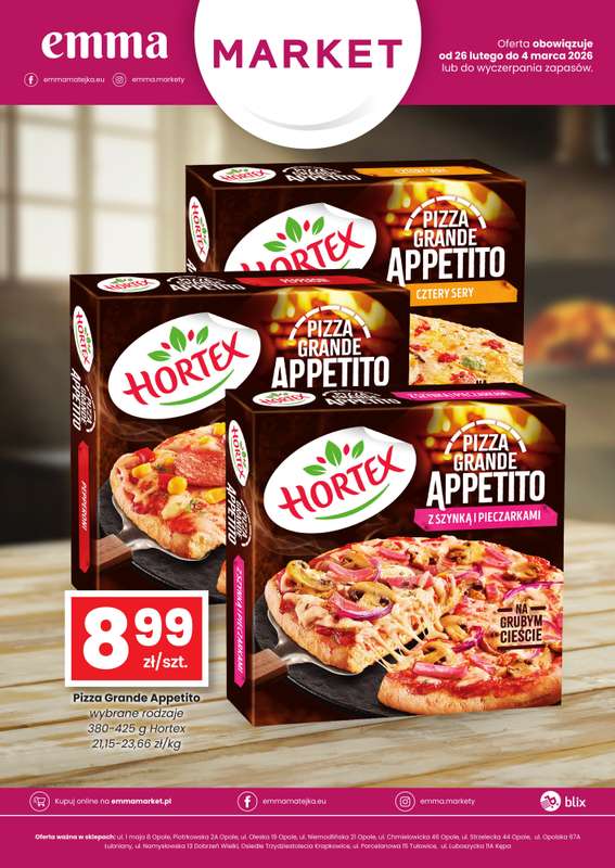 emma MARKET - gazetka promocyjna Plakat promocyjny od czwartku 26.02 do środy 04.03