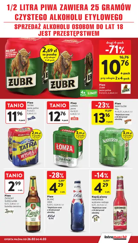 Intermarche - gazetka promocyjna Gazetka od czwartku 26.02 do środy 04.03 - strona 35
