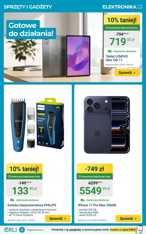 ERLI - gazetka promocyjna Przydatne sprzęty w super cenach! od środy 25.02 do niedzieli 01.03 - strona 2
