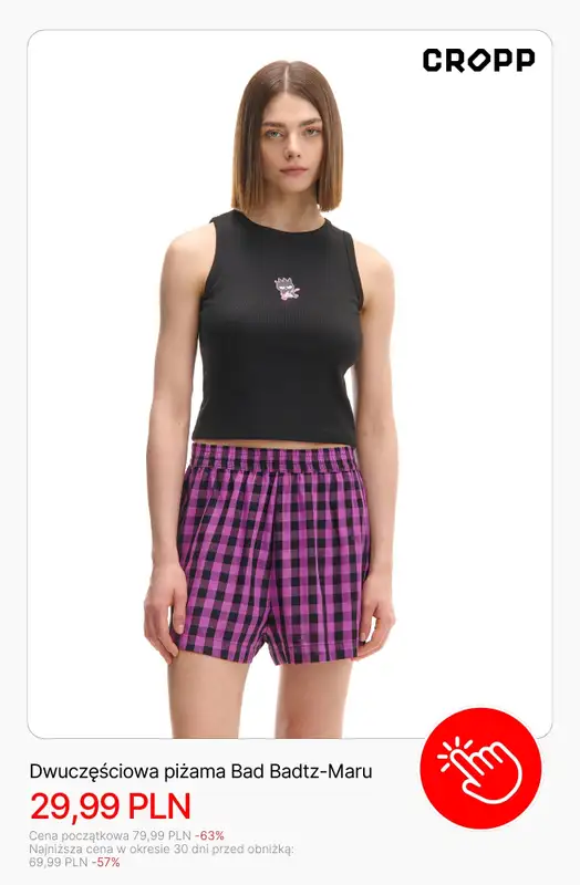Cropp - gazetka promocyjna Piżamy i kapcie dla niej od wtorku 24.02  - strona 9