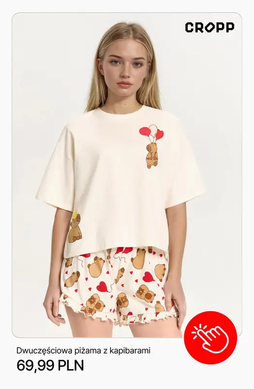 Cropp - gazetka promocyjna Piżamy i kapcie dla niej od wtorku 24.02  - strona 3