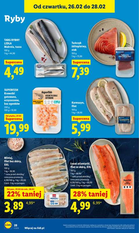 Lidl - gazetka promocyjna Oferta od czwartku od czwartku 26.02 do soboty 28.02 - strona 28