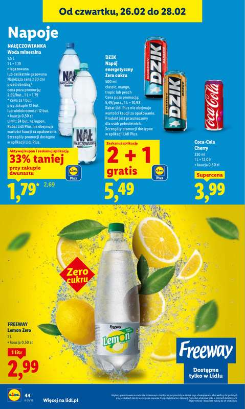 Lidl - gazetka promocyjna Oferta od czwartku od czwartku 26.02 do soboty 28.02 - strona 44