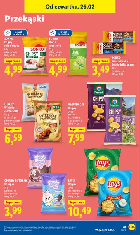 Lidl - gazetka promocyjna Oferta od czwartku od czwartku 26.02 do soboty 28.02 - strona 41