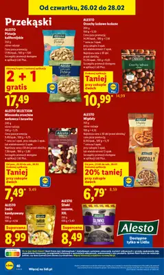 Lidl - gazetka promocyjna Oferta od czwartku od czwartku 26.02 do soboty 28.02 - strona 40