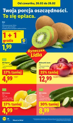 Lidl - gazetka promocyjna Oferta od czwartku od czwartku 26.02 do soboty 28.02 - strona 20