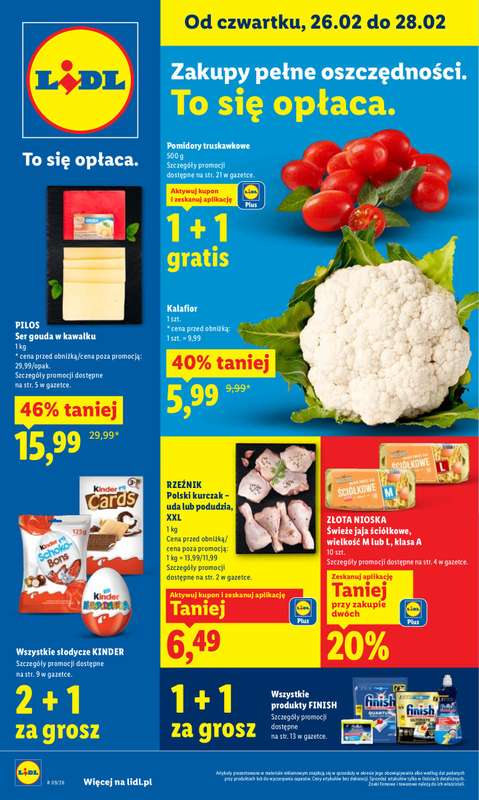 Lidl - gazetka promocyjna Oferta od czwartku od czwartku 26.02 do soboty 28.02