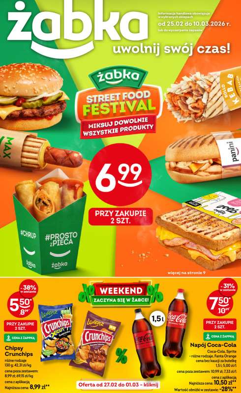 Żabka - gazetka promocyjna Gazetka od środy 25.02 do wtorku 10.03