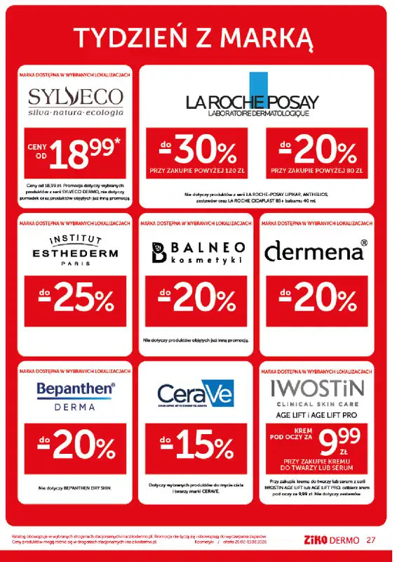 Ziko Dermo - gazetka promocyjna Nawilżenie i odżywienie skóry od czwartku 26.02 do środy 11.03 - strona 27
