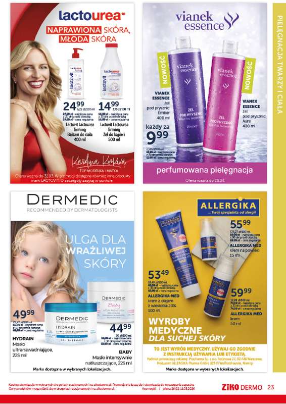 Ziko Dermo - gazetka promocyjna Nawilżenie i odżywienie skóry od czwartku 26.02 do środy 11.03 - strona 23