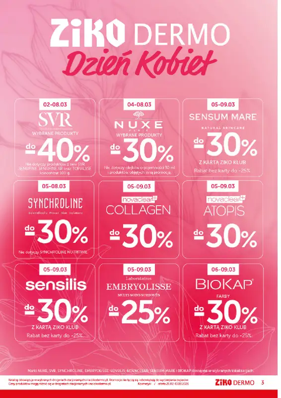 Ziko Dermo - gazetka promocyjna Nawilżenie i odżywienie skóry od czwartku 26.02 do środy 11.03 - strona 3