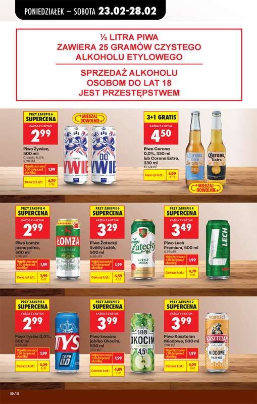 Biedronka - gazetka promocyjna Od poniedziałku, Z ladą tradycyjną od poniedziałku 23.02 do soboty 28.02 - strona 62
