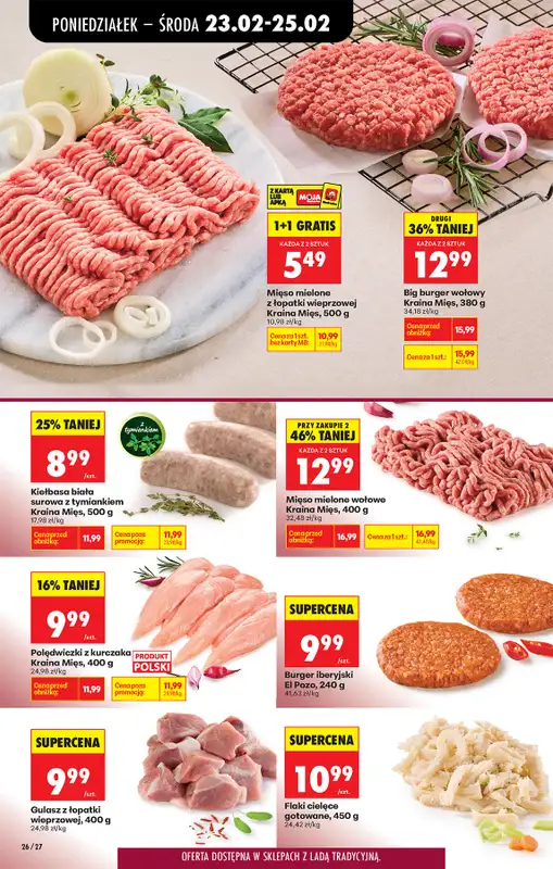 Biedronka - gazetka promocyjna Od poniedziałku, Z ladą tradycyjną od poniedziałku 23.02 do soboty 28.02 - strona 32