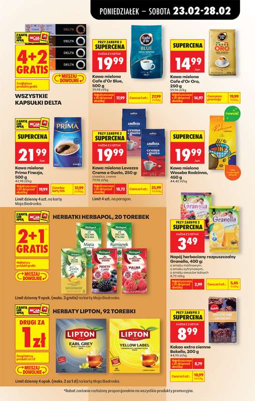 Biedronka - gazetka promocyjna Od poniedziałku, Z ladą tradycyjną od poniedziałku 23.02 do soboty 28.02 - strona 59
