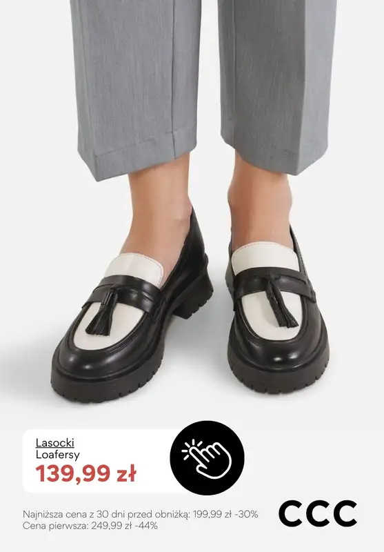 CCC - gazetka promocyjna Damskie LOAFERSY marki Lasocki od środy 25.02  - strona 2