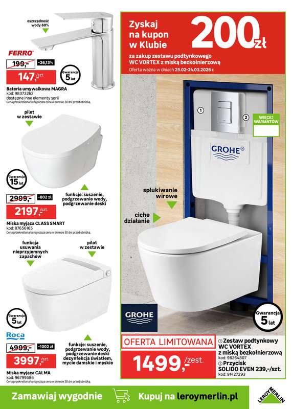 Leroy Merlin - gazetka promocyjna Gazetka od środy 25.02 do wtorku 24.03 - strona 9
