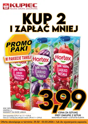 Kupiec - gazetka promocyjna Promopaki od środy 25.02 do wtorku 03.03 - strona 7
