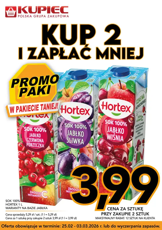Kupiec - gazetka promocyjna Promopaki od środy 25.02 do wtorku 03.03 - strona 7