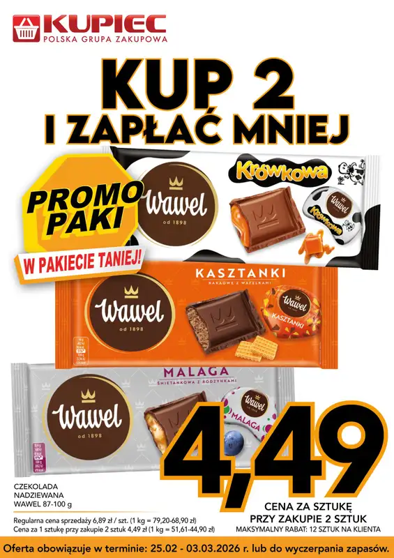 Kupiec - gazetka promocyjna Promopaki od środy 25.02 do wtorku 03.03 - strona 5