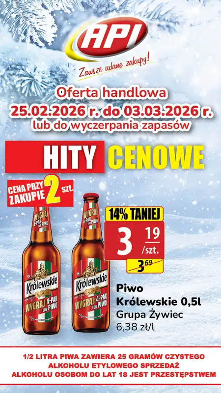 API Market - gazetka promocyjna Plakaty promocyjne od środy 25.02 do wtorku 03.03 - strona 3