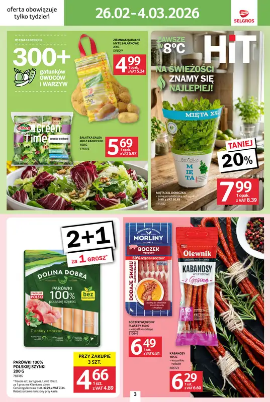 Selgros - gazetka promocyjna Jeszcze więcej super promocji! od czwartku 26.02 do środy 04.03 - strona 3