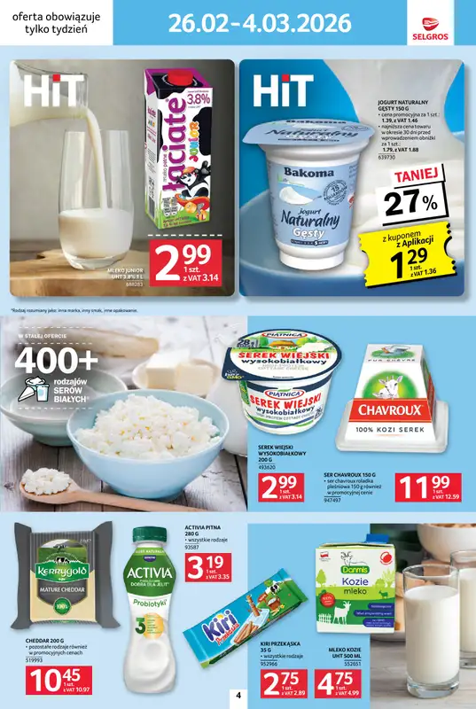 Selgros - gazetka promocyjna Jeszcze więcej super promocji! od czwartku 26.02 do środy 04.03 - strona 4