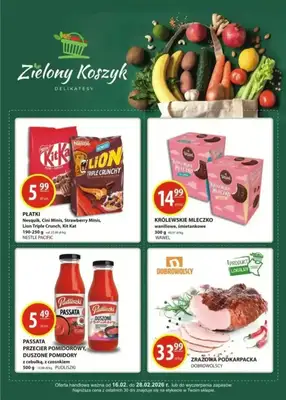 Zielony Koszyk - gazetka promocyjna Gazetka od środy 25.02 do soboty 28.02