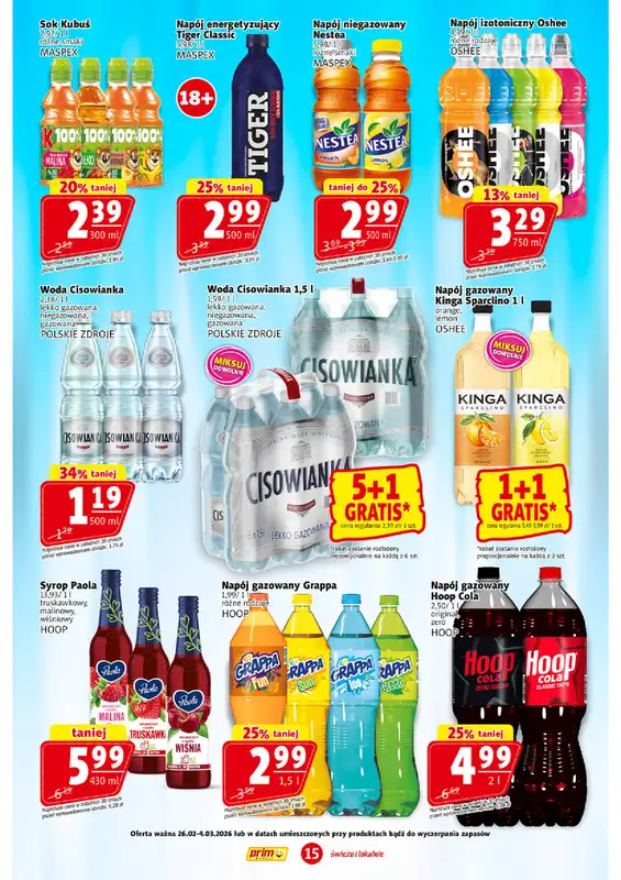 Prim Market - gazetka promocyjna Gazetka od czwartku 26.02 do środy 04.03 - strona 15