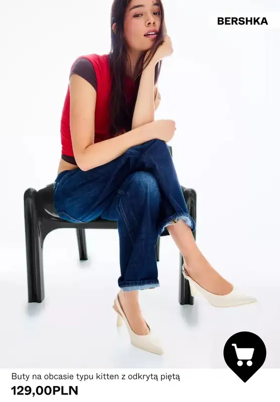 Bershka - gazetka promocyjna Buty na obcasie od 129,00 PLN od środy 25.02  - strona 8