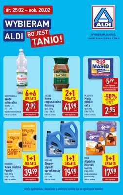 Aldi - gazetka promocyjna Mix okazji w super cenach Aldi! od środy 25.02 do soboty 28.02