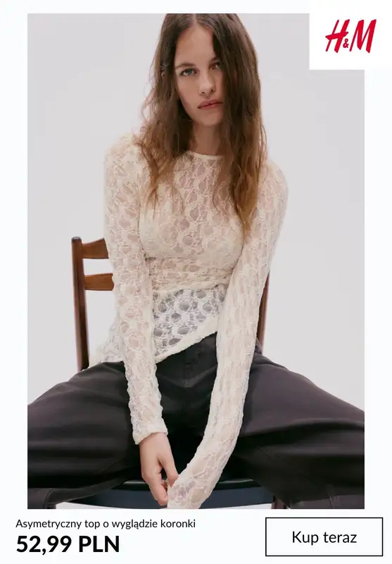 H&M - gazetka promocyjna Ubrania z koronką dla niej od 52,99 PLN od środy 25.02  - strona 3