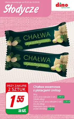 Dino - gazetka promocyjna Najlepsze okazje na SŁODYCZE! od czwartku 26.02 do wtorku 03.03 - strona 8