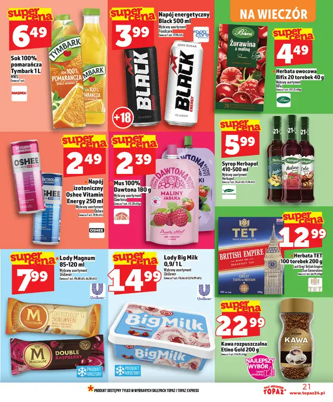 TOPAZ - gazetka promocyjna Superceny od czwartku, 05.03 od czwartku 05.03 do środy 11.03 - strona 21