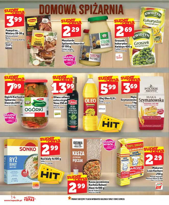 TOPAZ - gazetka promocyjna Superceny od czwartku, 05.03 od czwartku 05.03 do środy 11.03 - strona 14
